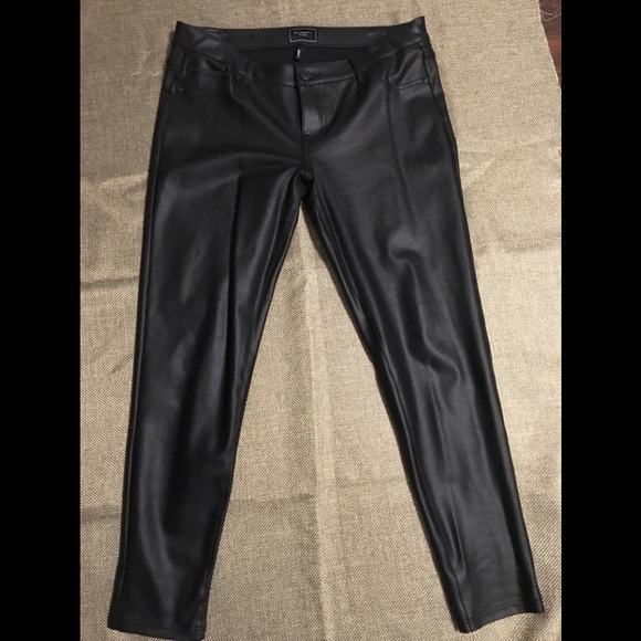 celebrity pink faux leather pants